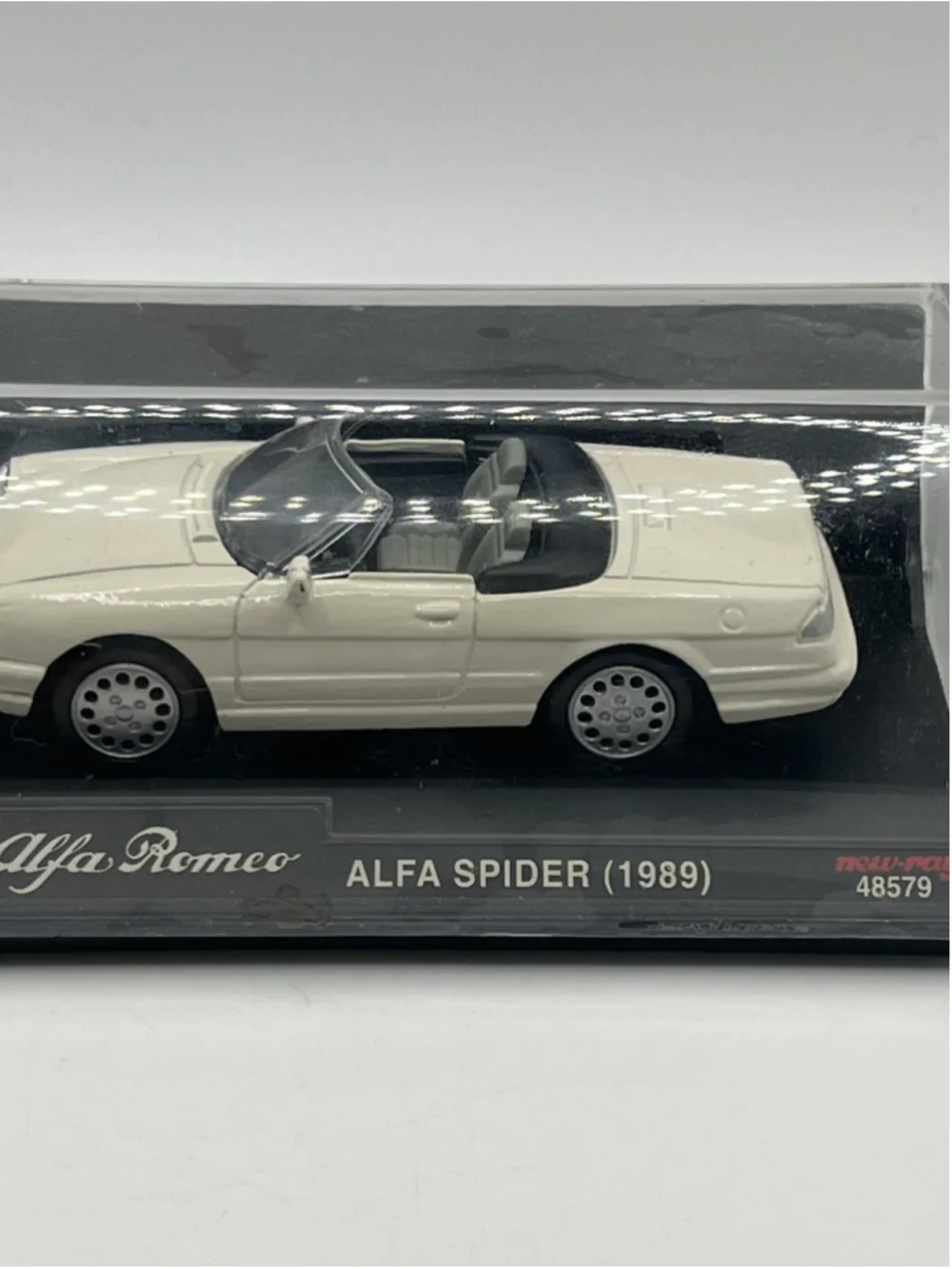 1989 New Ray OpenTop 1/43 White white Alfa Romeo Spider Roadster SEALED 48579